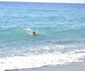 Крещенское купание в Средиземном море (19.01.2014)